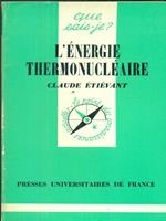 L' energie thermonucleaire