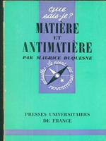 Matiere et antimatiere