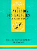 La conversion des energies