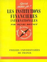 Les institutions financieres internationales