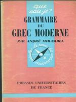 Grammaire du grec moderne