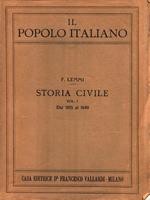 Il popolo italiano. Storia civile Vol. I Dal 1815 al 1849