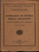 Sommario della storia della filosofia