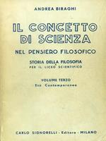 Il concetto di scienza nel pensiero filosofico. Volume terzo