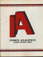 Indice analitico anno CXXIV - 1991
