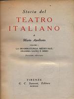 Storia del teatro italiano vol. 1