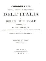 Corografia dell'Italia Duc. di Lucca Volume 8 pt 3