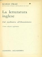 La letteratura inglese Dal medioevo all'illuminismo