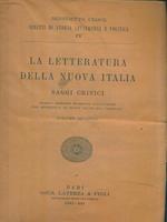 La letteratura della nuova Italia. Saggi critici - Volume 2
