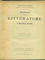 Histoire de la litterature française