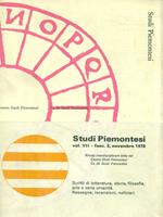 Studi Piemontesi Marzo 1978 Vol. VII fasc. 2