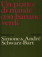 Un piatto di maiale con banane verdi