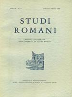   Studi romani Anno IX. N.5/ Settembre-ottobre 1961