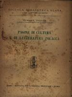 Pagine di cultura e di letteratura polacca