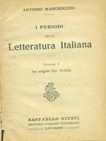 I periodi della letteratura italiana Volume 1