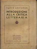 Introduzione alla critica letteraria