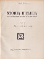 Storia d'Italia. Volume Terzo