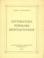 Letteratura popolare montagnese