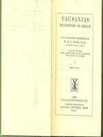 Pausanias Description of Greece. Vol I