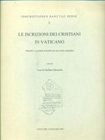 Le iscrizioni dei cristiani in vaticano