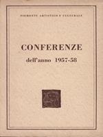 Conferenze dell'anno 1957-58