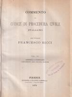 Commento al codice di procedura civile italiano vol IV