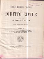 Corso teorico pratico di diritto civile vol X