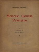 Memorie storiche valenzane vol. II - Documenti