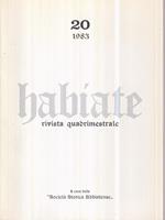 Habiate rivista quadrimestrale n 20 maggio/agosto 1983