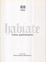 Habiate rivista quadrimestrale n 22 gennaio/aprile 1984