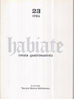 Habiate rivista quadrimestrale n 23 maggio/agosto 1984