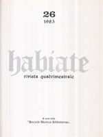 Habiate rivista quadrimestrale n 26 maggio/agosto 1985