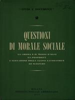 Questioni di morale sociale