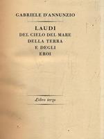 Laudi del cielo del mare della terra e degli eroi. Libro terzo