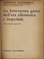 La letteratura greca dell'età ellenistica e imperiale