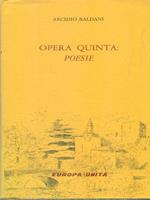 Opera quinta poesie