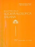 Bollettino della società filosofica italiana 157/Gennaio-aprile 1996