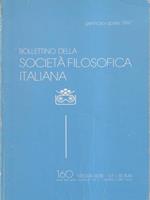 Bollettino della società filosofica italiana 160/gennaio-aprile 1997