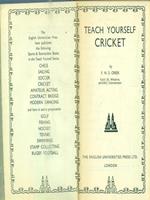   Teach yourself cricket