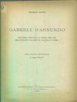   Gabriele d'Annunzio. Discorso tenuto il 14 aprile 1939. Estratto