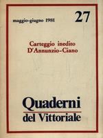   Quaderni del Vittoriale - Anno V N. 27/Maggio-Giugno 1981