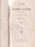 I fasti delle lettere in Italia. Poesie