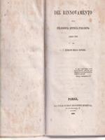   Del rinnovamento della filosofia antica italiana