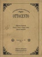Letteratura Italiana dell'Ottocento. Catalogo n. 83/2001