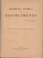   Rassegna storica del risorgimento anni XX - ottobre/dicembre 1933