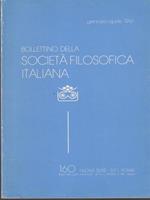   Bollettino della società filosofica italiana 160/gennaio-aprile 1997