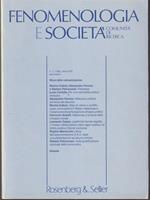   Fenomenologia e società n.1, 1994, anno XVII