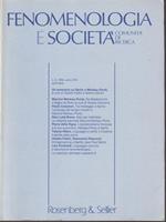   Fenomenologia e società n.3, 1994, anno XVII