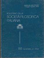   Bollettino della società filosofica italiana n. 155/maggio-agosto 1995