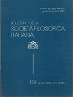   Bollettino della società filosofica italiana n. 154/gennaio-aprile 1995